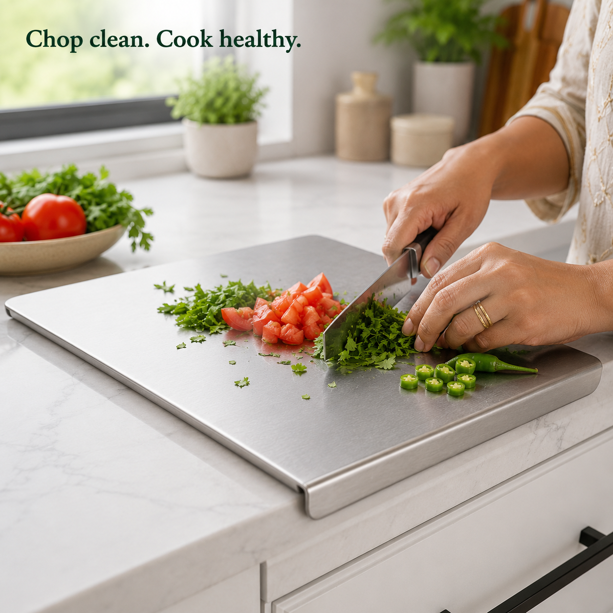 Stainless Steel Chopping Board — The Only Board Your Kitchen Needs