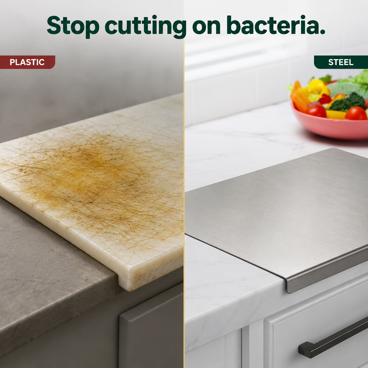 Stainless Steel Chopping Board — The Only Board Your Kitchen Needs